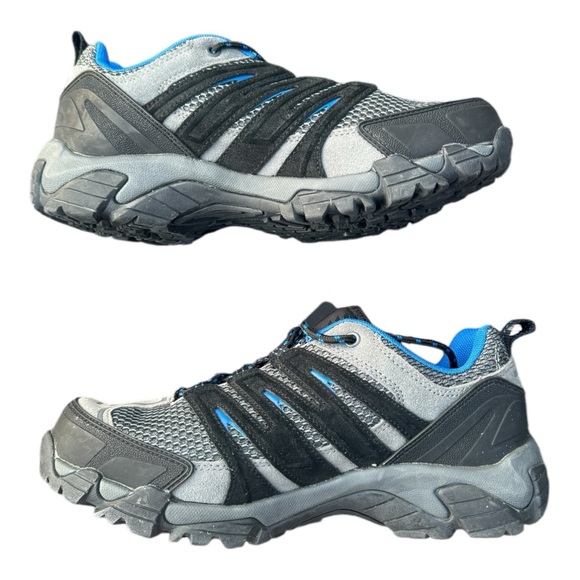 NEW! Blackhawk Terrain Low Hiking/Walking Shoes Leather Slate Blue Mens …